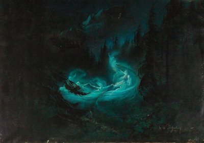 Der Feentanz, 1895 von Karl Wilhelm Diefenbach