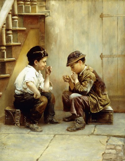 Ihr erster Rauch, 1889 von Karl Witkowski