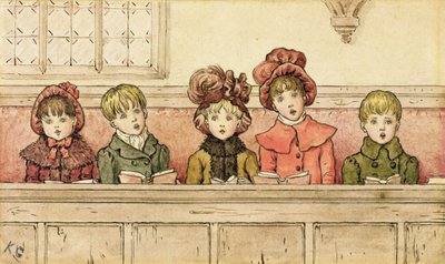 Singen in der Kirche von Kate Greenaway