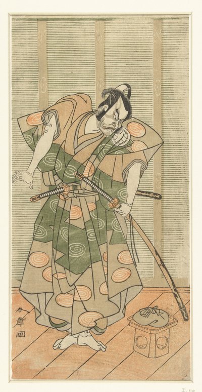 Schauspieler Otani Hiroemon III als Schurke von Katsukawa Shunsho