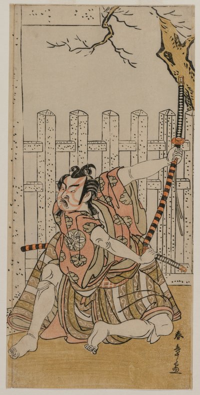 Ichimura Uzaemon IX als Umeomaru, Mitte der 1770er Jahre von Katsukawa Shunsho