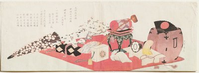 Ein langer Surimono von Katsushika Hokusai