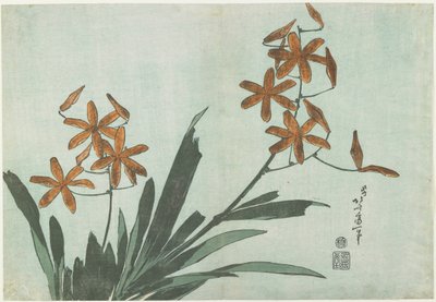 Schwertlilien, ca. 1832 von Katsushika Hokusai