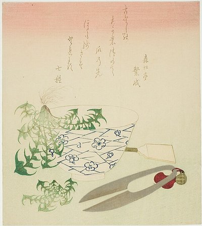 Löwenzahn für das neue Jahr von Katsushika Hokusai