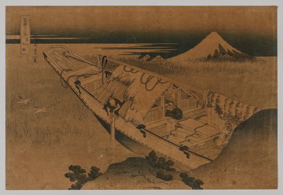 Fuji von Ushibori, Provinz Hitachi von Katsushika Hokusai
