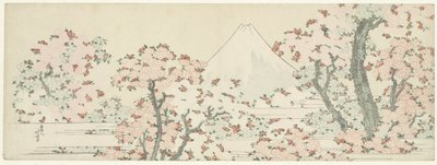 Fuji über Kirschblüten von Katsushika Hokusai