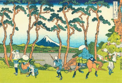 Hodogaya auf der Tokaido, ca. 1830 (Holzschnitt) von Katsushika Hokusai