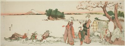 Damen in Shichirigahama von Katsushika Hokusai