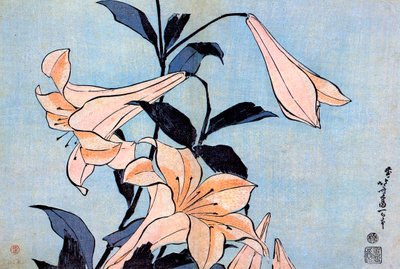 Lilien von Katsushika Hokusai