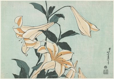 Lilien, ca. 1832 von Katsushika Hokusai