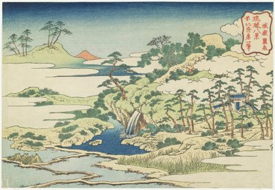 Heiliger Teich in Jo_gaku, ca. 1832 von Katsushika Hokusai