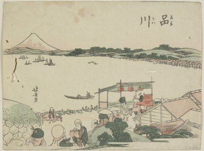 Shinagawa, 1799-1802 von Katsushika Hokusai