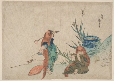 Zwei Shōjō von Katsushika Hokusai