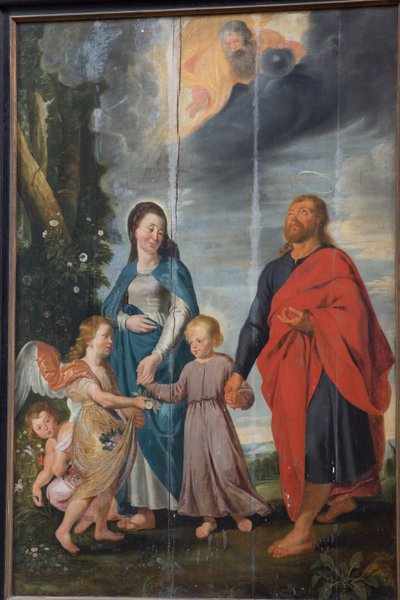 Pfarrkirche (Parochiekerk Sint-Walburga). Gemälde. von Alec Hunter