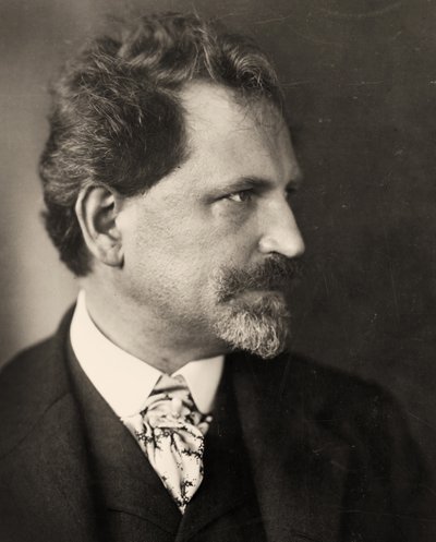 Porträt von Alfons Mucha von Alec Hunter