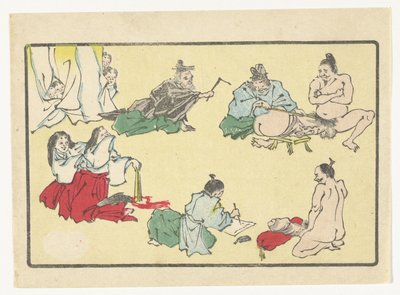 Penis-Messungen von Kawanabe Kyosai