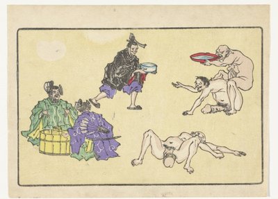 Wasserträger von Kawanabe Kyosai