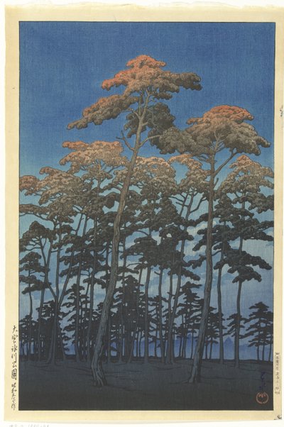 Hikawa-Park in Omiya von Kawase Hasui