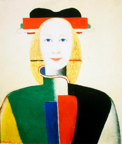 Ein Mädchen mit einem Kamm, 1932-1933 von Kazimir Severinovich Malevich
