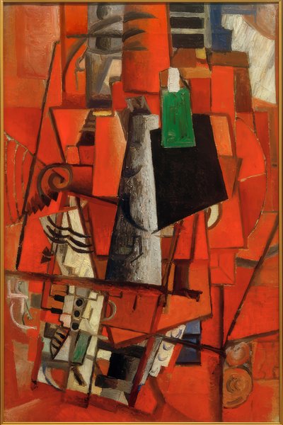 Dame am Klavier von Kazimir Severinovich Malevich