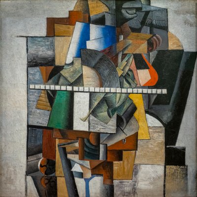 Porträt von Mikhail Matyushin von Kazimir Severinovich Malevich