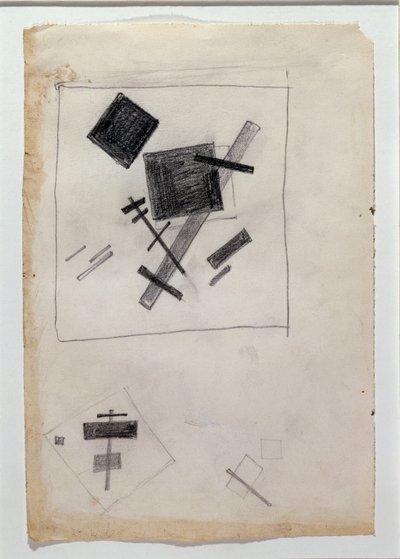 Suprematistische Komposition (Zeichnung) von Kazimir Severinovich Malevich