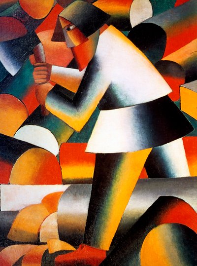 Der Holzfäller, 1912 von Kazimir Severinovich Malevich