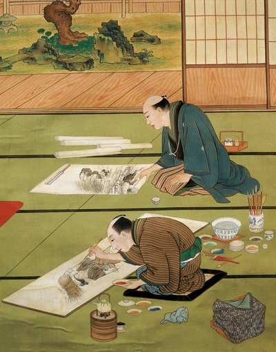 Niederlande, Leiden, Malatelier von Keiga Kawahara