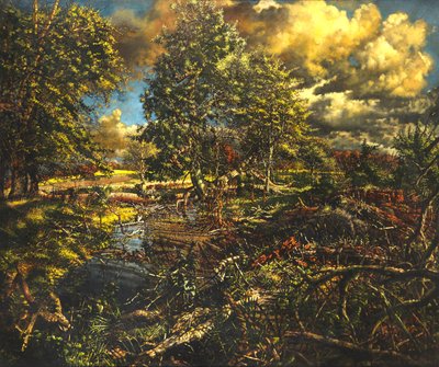 Nailbourne-Frühlingsbach, Bourne Park von Kenneth Newton