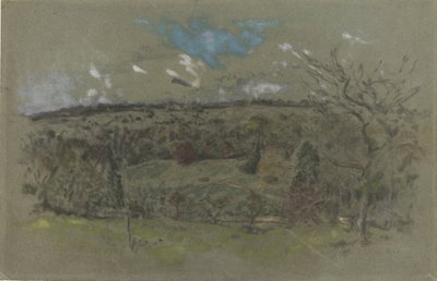Hügelige Landschaft in Herbstfarben von Ker Xavier Roussel