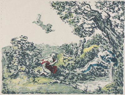 Satyr und fliegender Amor von Ker Xavier Roussel