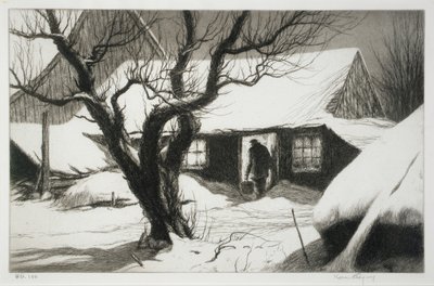 Kuhstall, Friendship, Maine von Kerr Eby