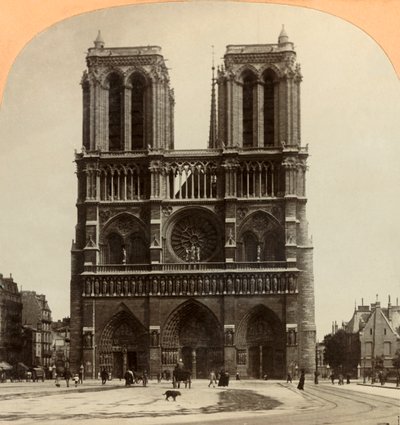Notre Dame, Paris, Frankreich, 1897 von Keystone View Company