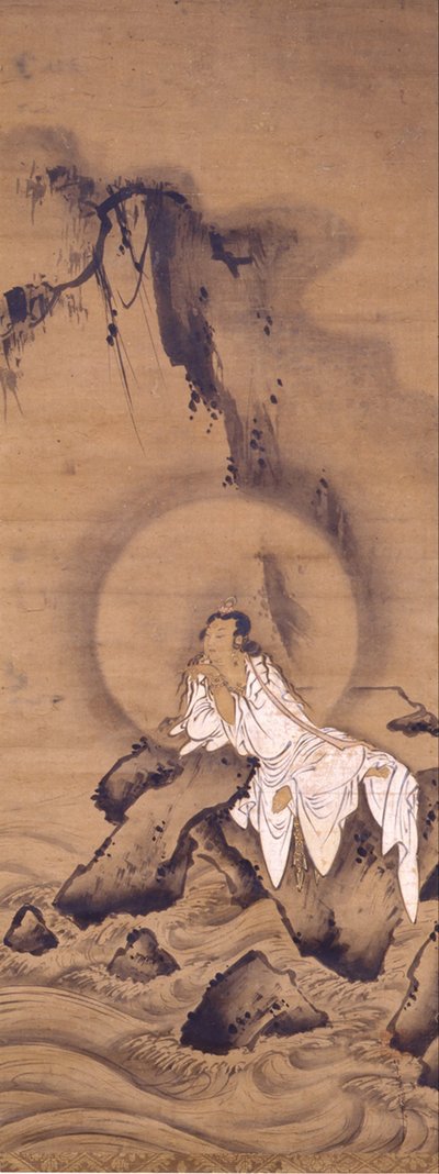 Kannon (Avalokitesvara) in weißen Gewändern von Kichizan Mincho