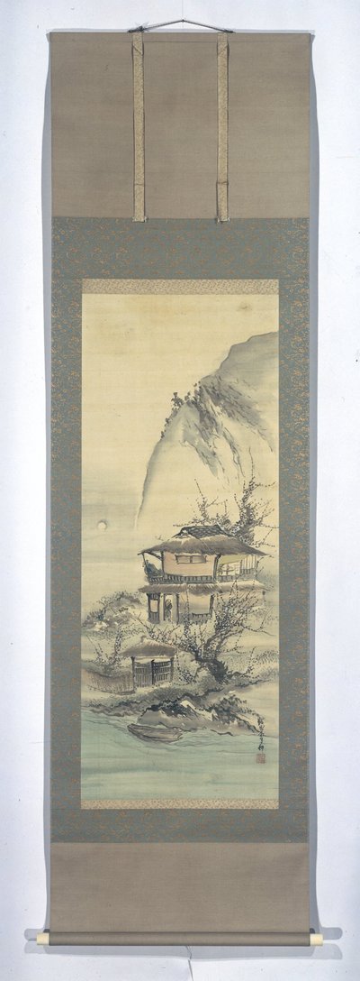 Literaten in einer Landschaft von Kishi Ganku