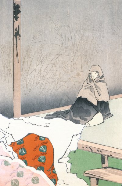 Die Tänzerin Hotoke Gozen bei Gioji von Kiyochika Kobayashi