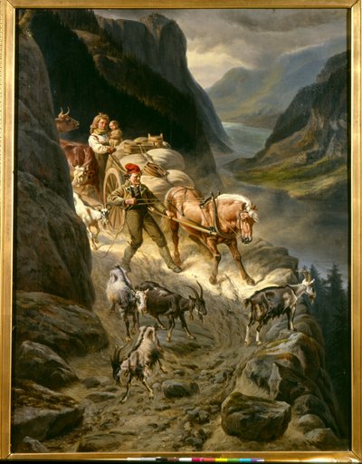 Vom Berg herunter von Knud Bergslien