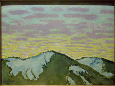 Berggipfel im Schnee von Koloman Moser