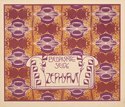 Bedruckter Seidenzephyr, 1901 von Koloman Moser