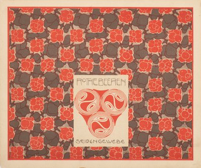 Rote Beeren Seidenstoff, 1901 von Koloman Moser