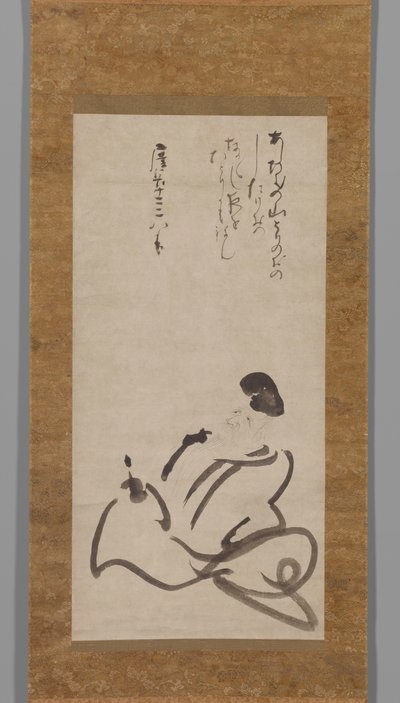 Der Dichter Hitomaro von Konoe Nobutada