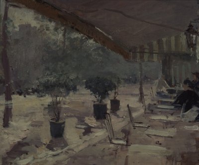 Café in Paris, 1890er von Konstantin Alekseevich Korovin