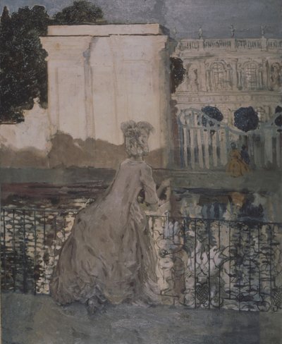 Dame am Teich von Konstantin Andreevic Somov