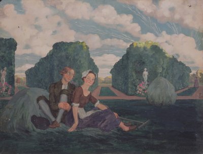Liebende von Konstantin Andreevic Somov