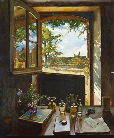 Offene Tür zu einem Garten von Konstantin Andreevic Somov