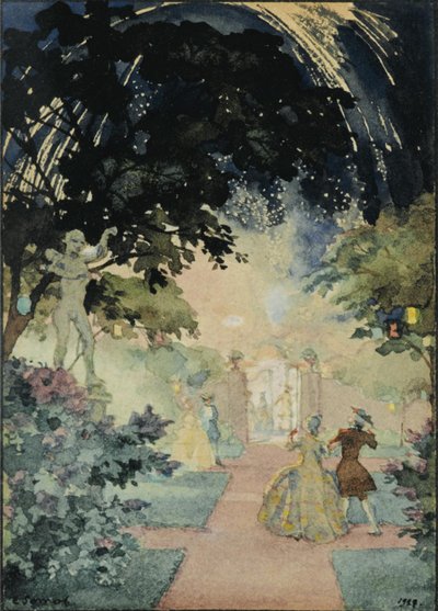 Das Feuerwerk, 1927 von Konstantin Andreevic Somov