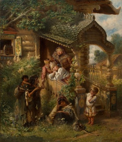 Wahrsagerei, 1884 von Konstantin Egorovich Makovsky