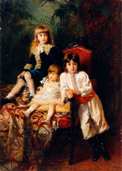 Die Kinder der Balashovs, 1880 von Konstantin Egorovich Makovsky