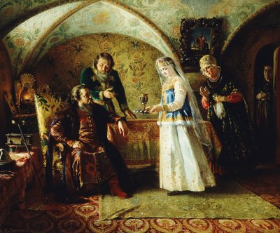 Die Einführung, 1868 von Konstantin Egorovich Makovsky