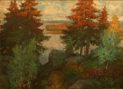 Herbstlandschaft von Konstantin Ivanovich Gorbatov